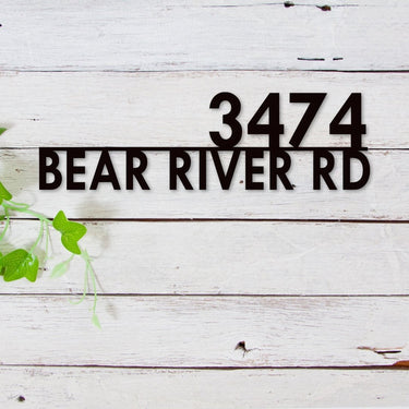 Custom Street Address Sign